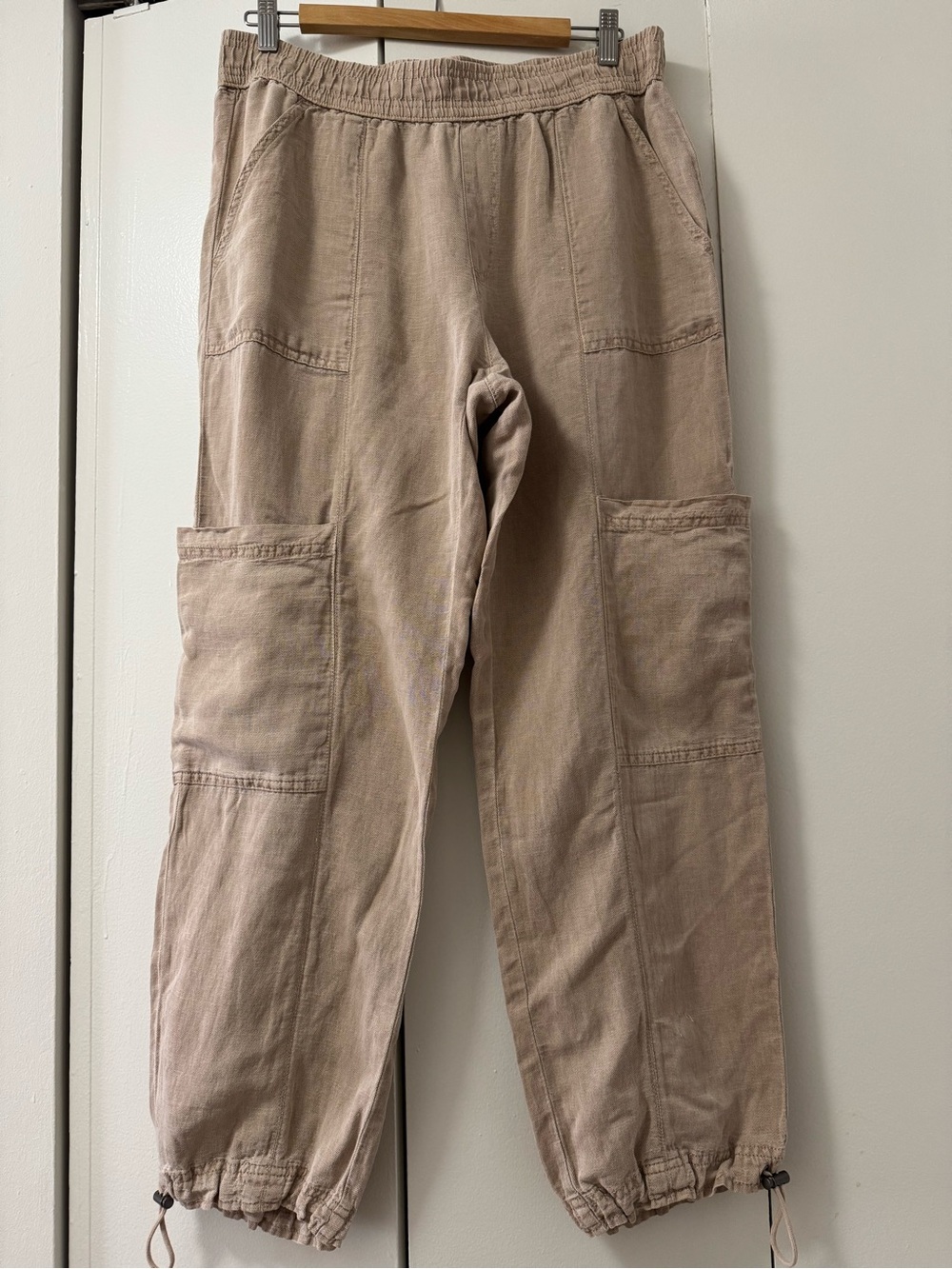 C&C California Linen Cargo Drawstring Pants